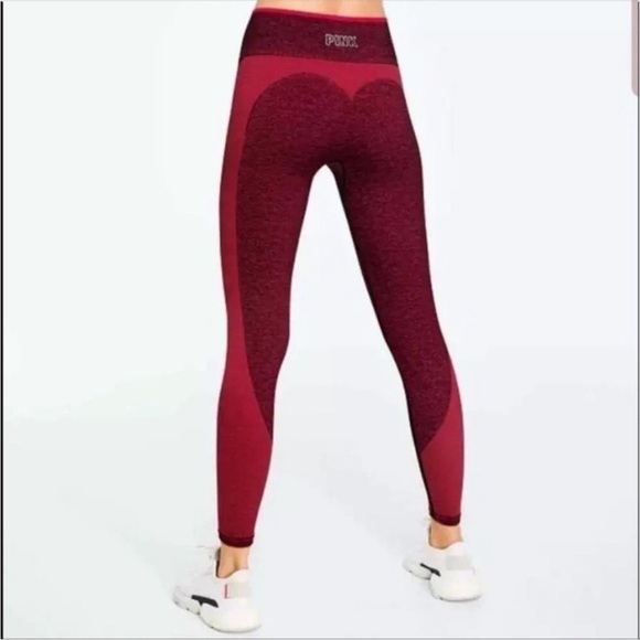 PINK Victoria's Secret Pants - NWOT PINK Victoria’s Secret Red Seamless Leggings Sz Small Womens activewear